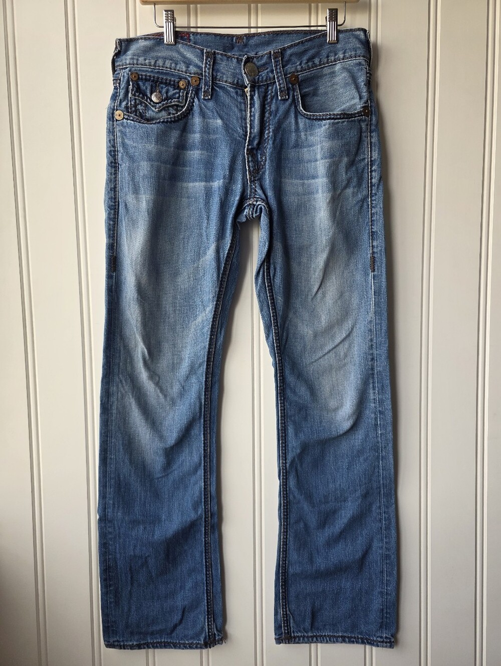 True Religion Ricky Giant Straight Leg Denim Jean Mens 32X32